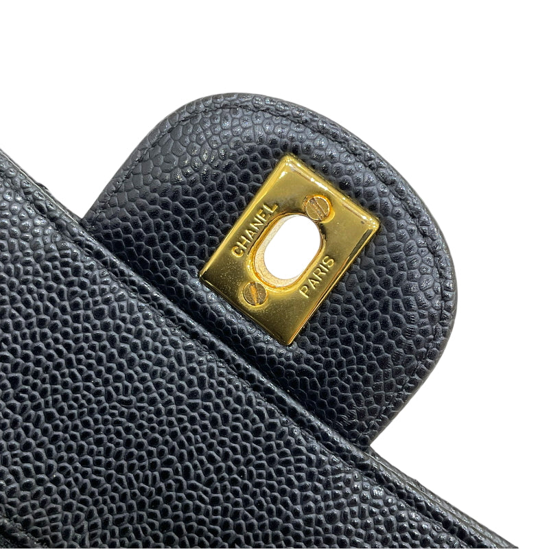 シャネル CHANEL マトラッセ23 チェーンショルダーバッグ A01113 19番台 ブラック ゴールド金具 キャビアスキン レディース ショルダーバッグ