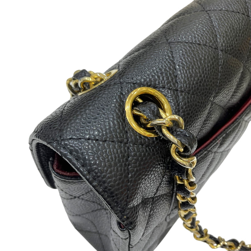 シャネル CHANEL マトラッセ23 チェーンショルダーバッグ A01113 19番台 ブラック ゴールド金具 キャビアスキン レディース ショルダーバッグ
