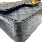 シャネル CHANEL マトラッセ23 チェーンショルダーバッグ A01113 19番台 ブラック ゴールド金具 キャビアスキン レディース ショルダーバッグ