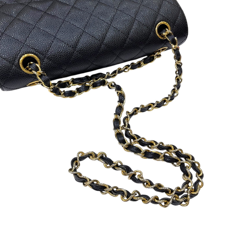 シャネル CHANEL マトラッセ23 チェーンショルダーバッグ A01113 19番台 ブラック ゴールド金具 キャビアスキン レディース ショルダーバッグ