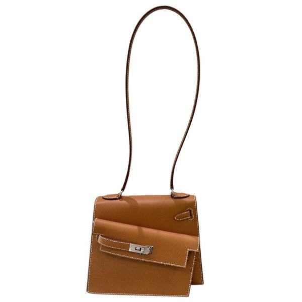 エルメス HERMES ケリー20 無秩序 W刻 ゴールド シルバー金具 エプソン レディース ショルダーバッグ