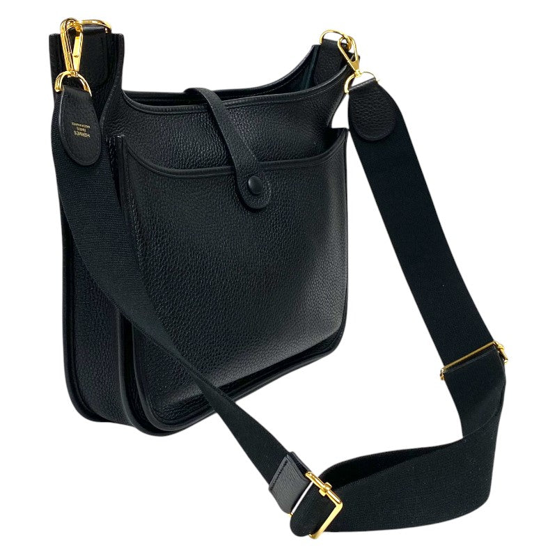 エルメス HERMES エヴリン3 PM Y刻 ブラック ゴールド金具 トリヨンクレマンス レディース ショルダーバッグ