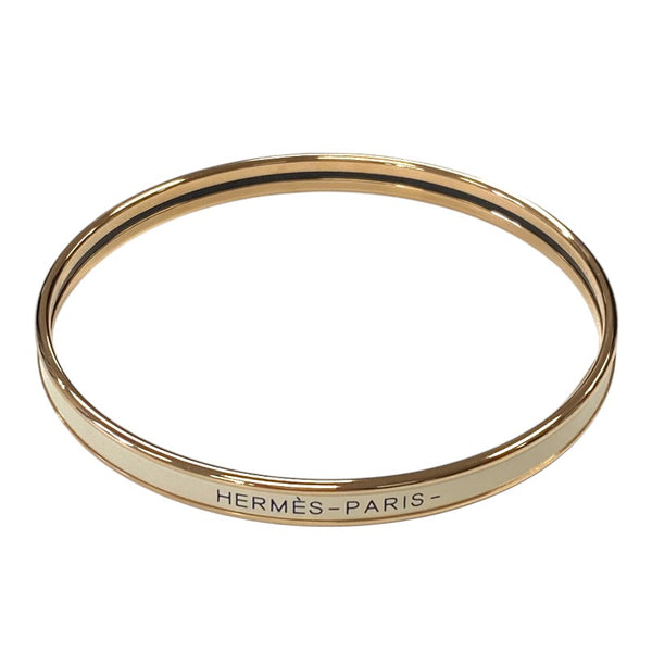 最新人気 エルメス ホワイト×ピンク エナメルブレスレット ユニ HERMES ブレスレット、バングル