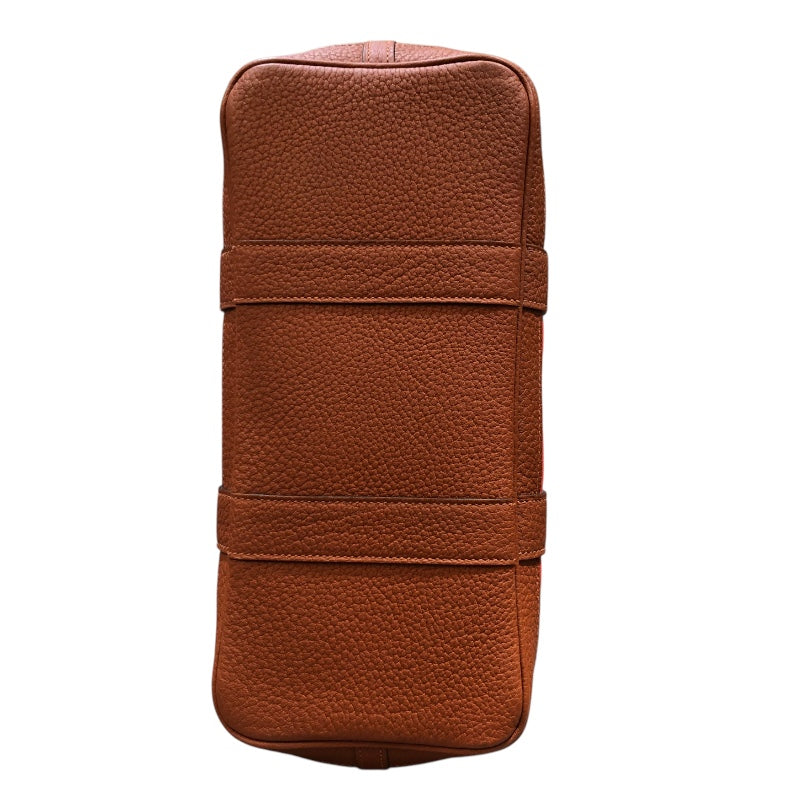 エルメス HERMES ガーデンパーティTPM C刻 レッド・シルバー金具 トワル レディース ハンドバッグ