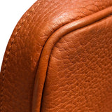 エルメス HERMES ガーデンパーティTPM C刻 レッド・シルバー金具 トワル レディース ハンドバッグ