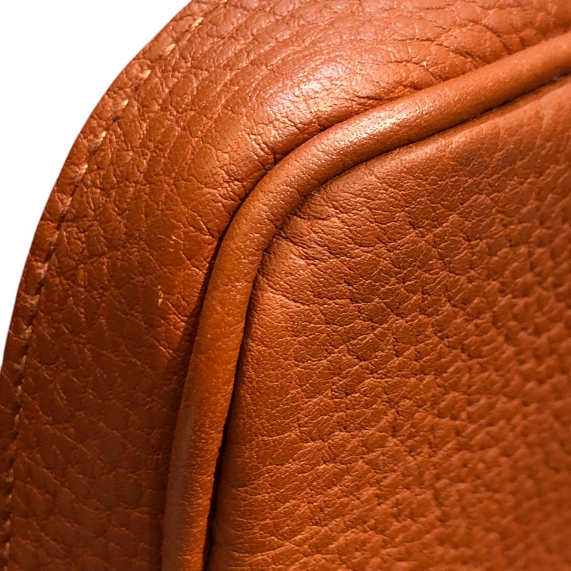 エルメス HERMES ガーデンパーティTPM C刻 レッド・シルバー金具 トワル レディース ハンドバッグ
