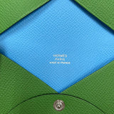 エルメス HERMES カルヴィ ヴェルソ B刻印 ベールユッカ×セレスト ヴォーエプソン レディース コインケース