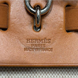 エルメス HERMES エールバッグアドPM  □D刻印 エクリュ×ゴールド SV金具 トワルアッシュ レディース リュック・デイパック