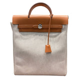 エルメス HERMES エールバッグアドPM  □D刻印 エクリュ×ゴールド SV金具 トワルアッシュ レディース リュック・デイパック