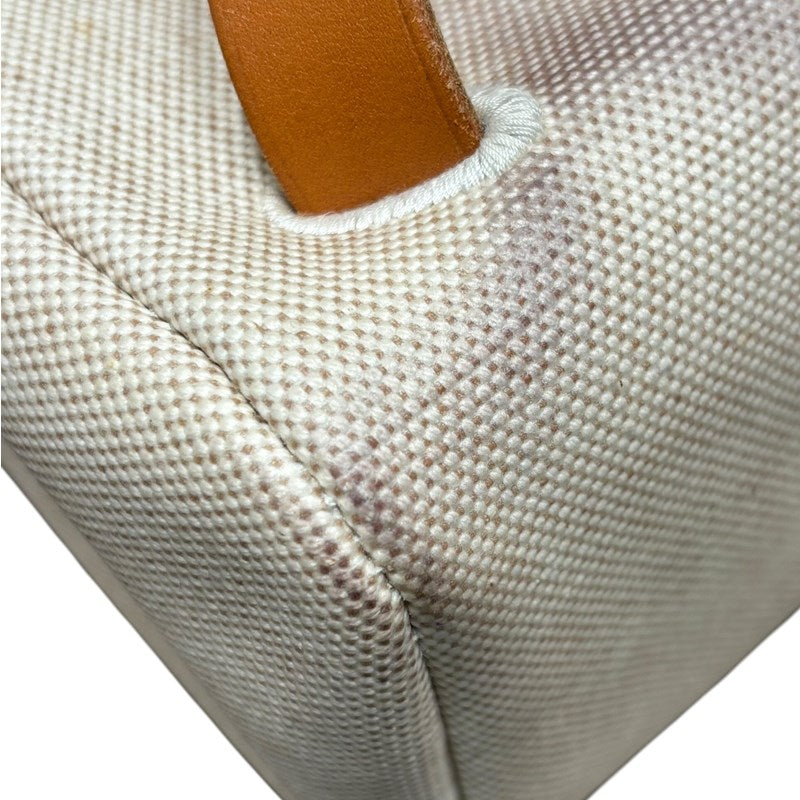 エルメス HERMES エールバッグアドPM  □D刻印 エクリュ×ゴールド SV金具 トワルアッシュ レディース リュック・デイパック