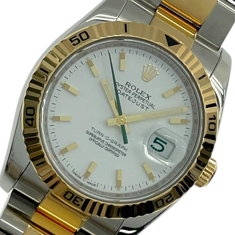 ロレックス ROLEX ターノグラフ 日本限定 116263 ホワイト K18YG/SS 自動巻き メンズ 腕時計