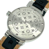 ルイ・ヴィトン LOUIS VUITTON タンブール ニューウェーブ QA091 ホワイト SS/革ベルト レディース 腕時計
