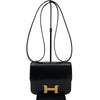 エルメス HERMES コンスタンス3ミニ Z刻 ブラック・ゴールド金具 ボックスカーフ レディース ショルダーバッグ