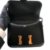 エルメス HERMES コンスタンス3ミニ Z刻 ブラック・ゴールド金具 ボックスカーフ レディース ショルダーバッグ
