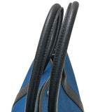 エルメス HERMES ガーデンパーティPM D刻印 ネイビー トワル　キャンバス/レザー ユニセックス ハンドバッグ