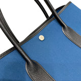エルメス HERMES ガーデンパーティPM D刻印 ネイビー トワル　キャンバス/レザー ユニセックス ハンドバッグ