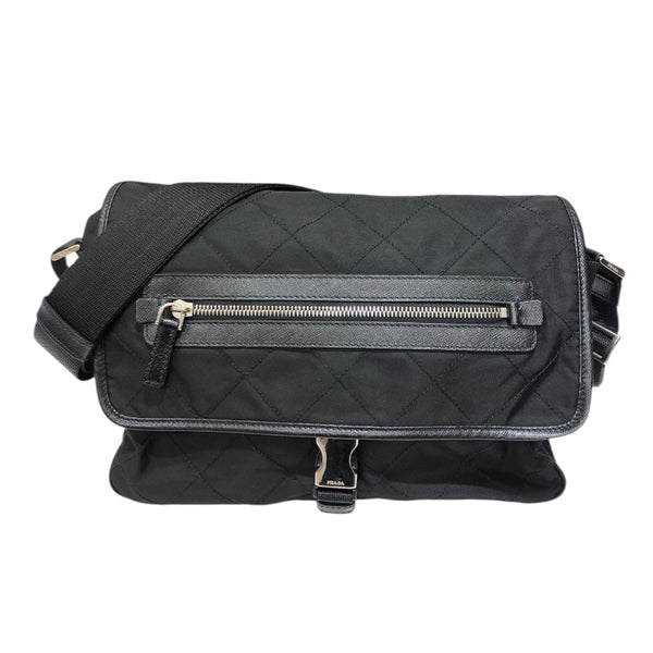 プラダ PRADA ナイロンショルダーバッグ BT0422 ブラック ナイロン メンズ ショルダーバッグ