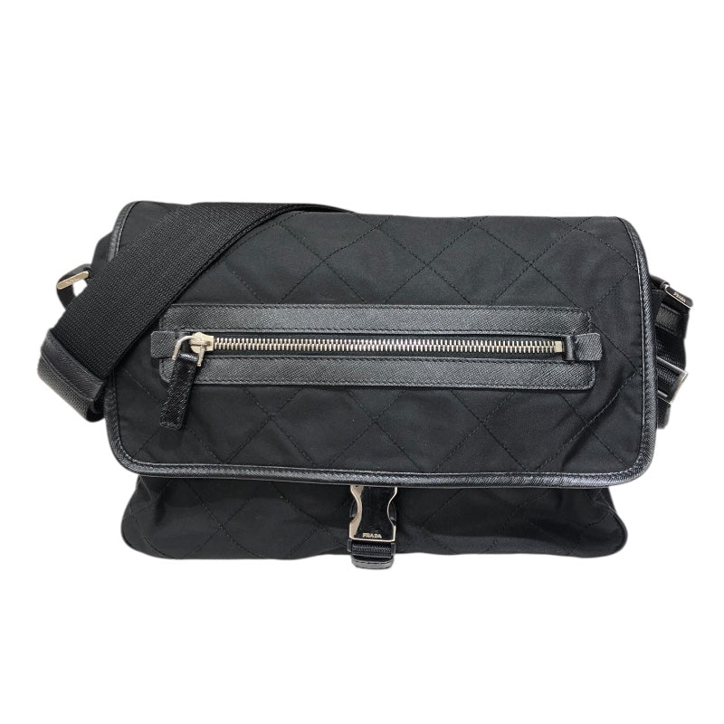 プラダ PRADA ナイロンショルダーバッグ BT0422 ブラック ナイロン メンズ ショルダーバッグ