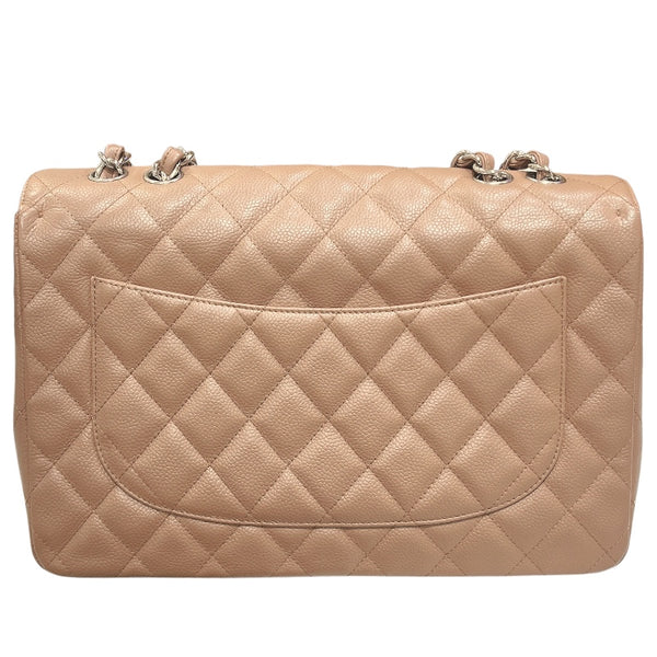 シャネル CHANEL デカマトラッセ30  A28600 ブラウン/シルバー金具 キャビアスキン レディース ショルダーバッグ