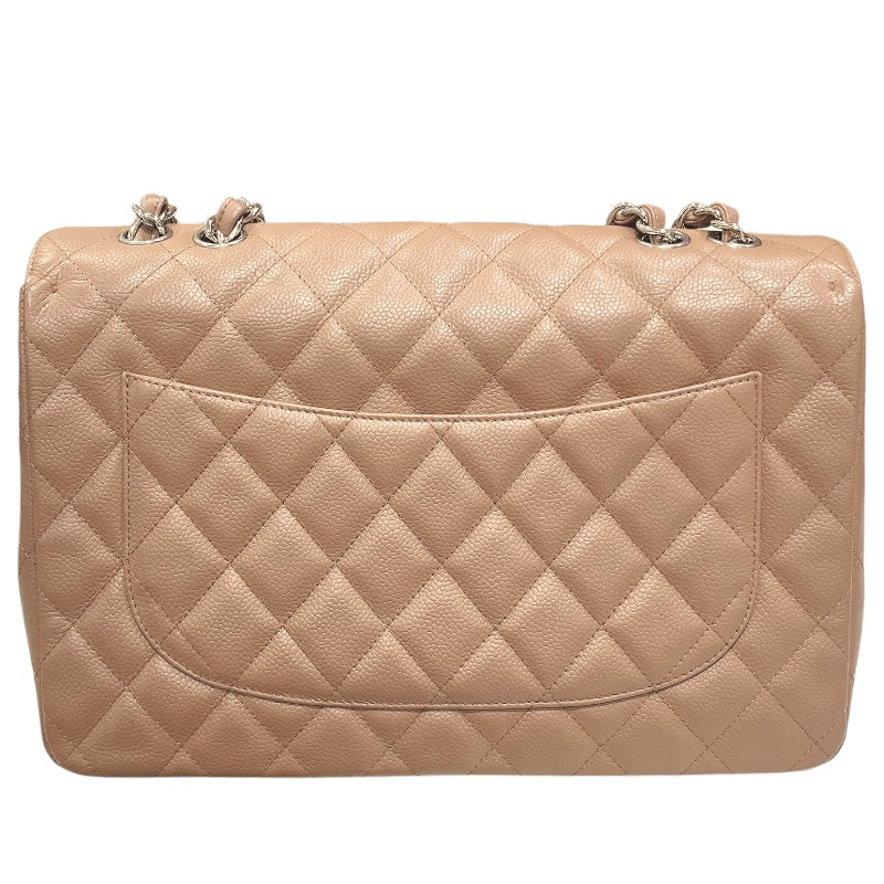 シャネル CHANEL デカマトラッセ30  A28600 ブラウン/シルバー金具 キャビアスキン レディース ショルダーバッグ