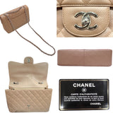 シャネル CHANEL デカマトラッセ30  A28600 ブラウン/シルバー金具 キャビアスキン レディース ショルダーバッグ