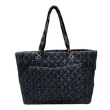 シャネル CHANEL カンボンライン トート ラージ A25170 ブラック・ブルー・グリーン ツイード レディース ハンドバッグ