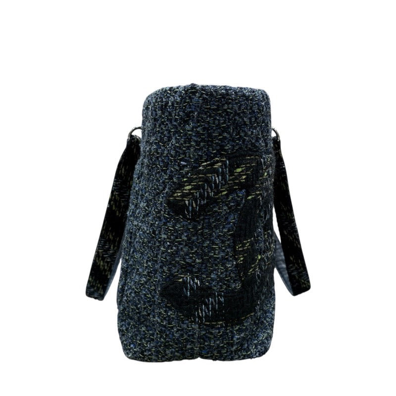 シャネル CHANEL カンボンライン トート ラージ A25170 ブラック・ブルー・グリーン ツイード レディース ハンドバッグ