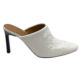 ロエベ LOEWE リップドデニムミュール 37 562201 ホワイト デニム/レザー レディース ミュール
