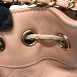 シャネル CHANEL マトラッセバケットショルダーバック ピンク/ゴールド金具 カーフ レディース ショルダーバッグ