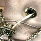 シャネル CHANEL マトラッセバケットショルダーバック ピンク/ゴールド金具 カーフ レディース ショルダーバッグ