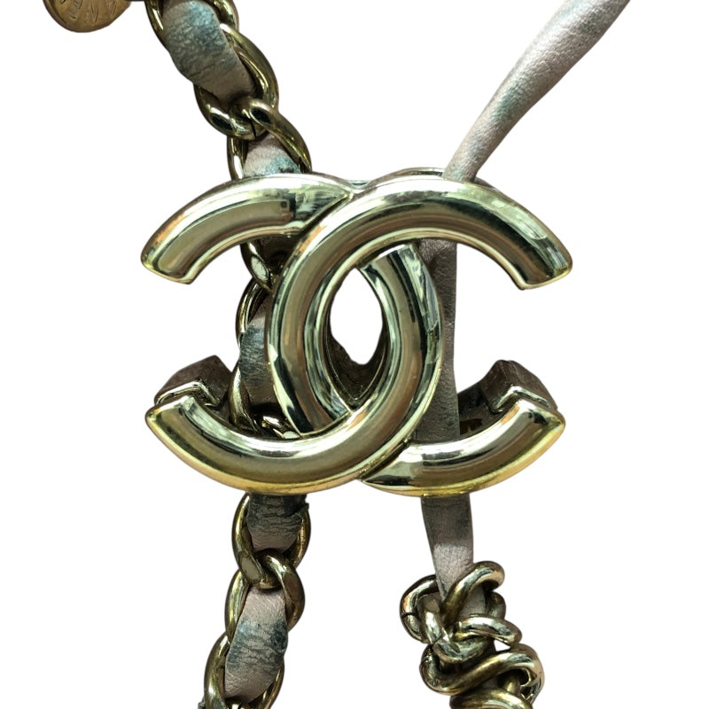 シャネル CHANEL マトラッセバケットショルダーバック ピンク/ゴールド金具 カーフ レディース ショルダーバッグ