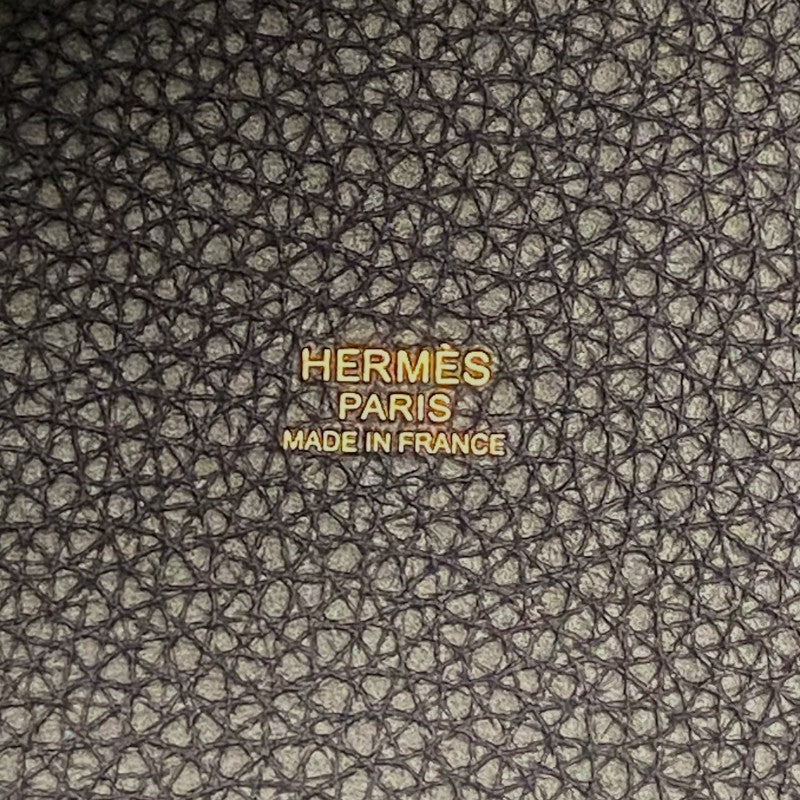 エルメス HERMES ピコタンロックMM U刻 ブルーニュイ ゴールド金具 トリヨンクレマンス レディース ハンドバッグ