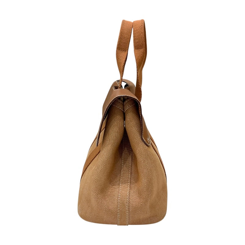 エルメス HERMES ヴァルパライソPM ゴールド シルバー金具 トワル/レザー レディース ハンドバッグ
