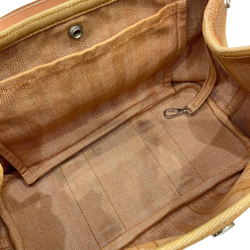エルメス HERMES ヴァルパライソPM ゴールド シルバー金具 トワル/レザー レディース ハンドバッグ
