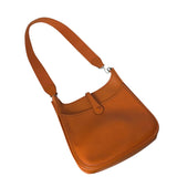 エルメス HERMES エヴリン2PM □K刻印 オレンジ シルバー金具 エプソン レディース ショルダーバッグ
