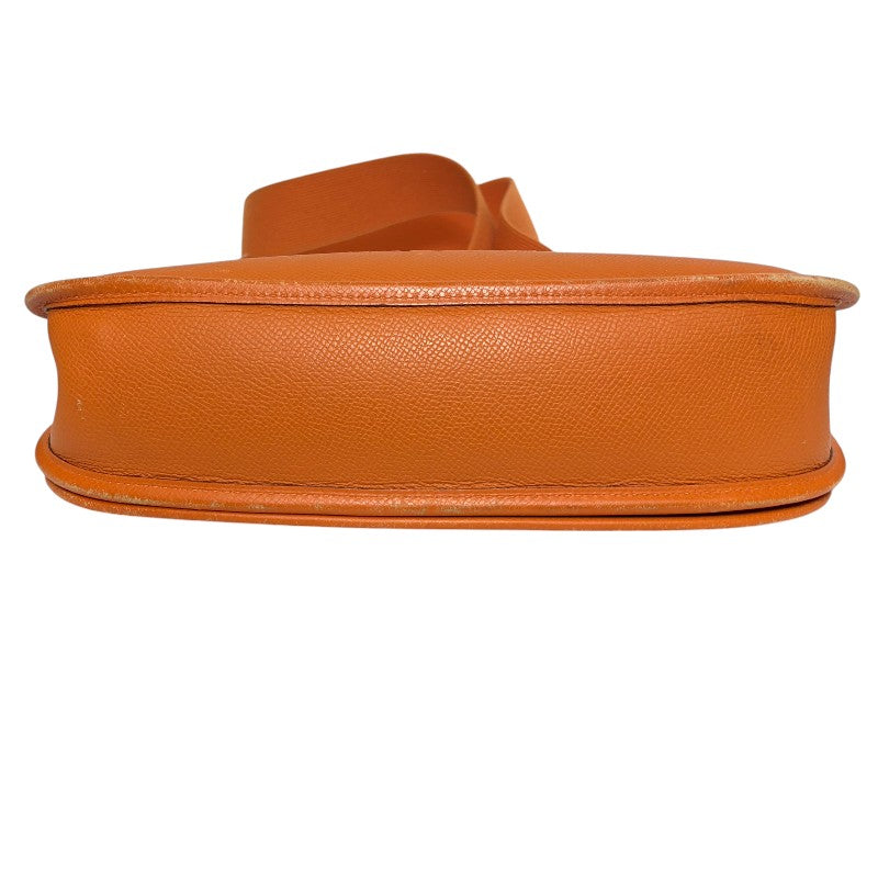 エルメス HERMES エヴリン2PM □K刻印 オレンジ シルバー金具 エプソン レディース ショルダーバッグ