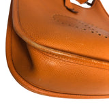 エルメス HERMES エヴリン2PM □K刻印 オレンジ シルバー金具 エプソン レディース ショルダーバッグ