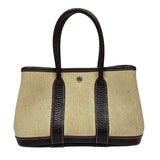 エルメス HERMES ガーデンパーティ TTPM □I刻 ベージュ×ブラウン トワル/ブッフル レディース トートバッグ ハンドバッグ