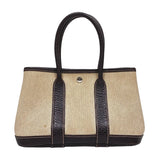 エルメス HERMES ガーデンパーティ TTPM □I刻 ベージュ×ブラウン トワル/ブッフル レディース トートバッグ ハンドバッグ
