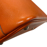 エルメス HERMES ボリード27 T刻 オレンジ シルバー金具 エプソン レディース ハンドバッグ