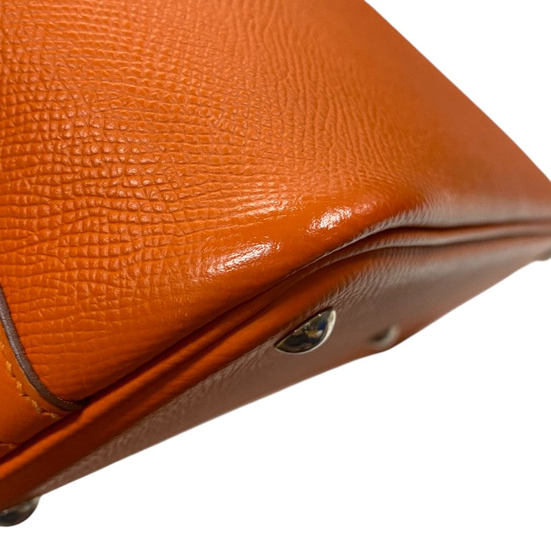 エルメス HERMES ボリード27 T刻 オレンジ シルバー金具 エプソン レディース ハンドバッグ