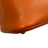 エルメス HERMES ボリード27 T刻 オレンジ シルバー金具 エプソン レディース ハンドバッグ