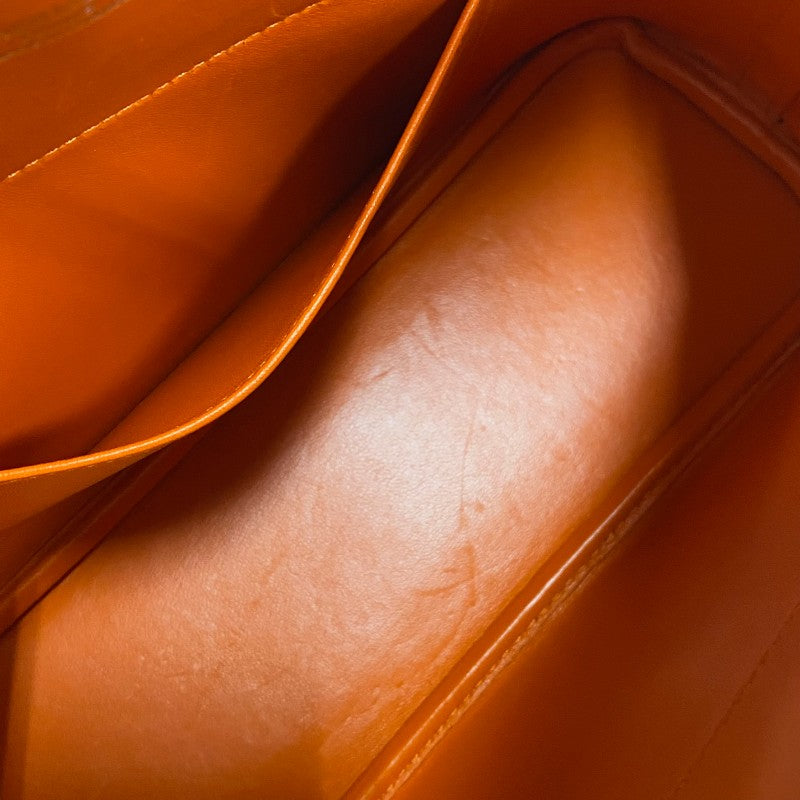 エルメス HERMES ボリード27 T刻 オレンジ シルバー金具 エプソン レディース ハンドバッグ