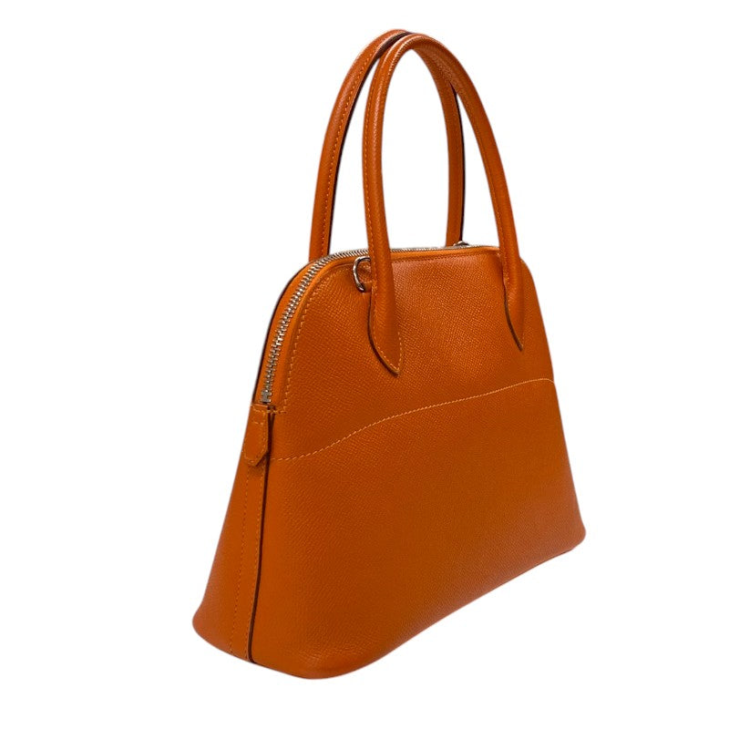 エルメス HERMES ボリード27 T刻 オレンジ シルバー金具 エプソン レディース ハンドバッグ
