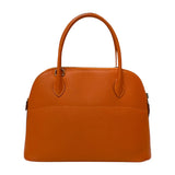 エルメス HERMES ボリード27 T刻 オレンジ シルバー金具 エプソン レディース ハンドバッグ