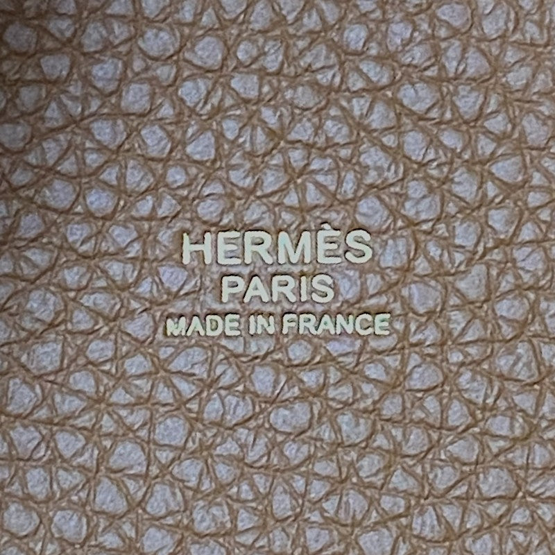 エルメス HERMES ピコタンロックPM B刻 ゴールド ゴールド金具 トリヨン レディース ハンドバッグ