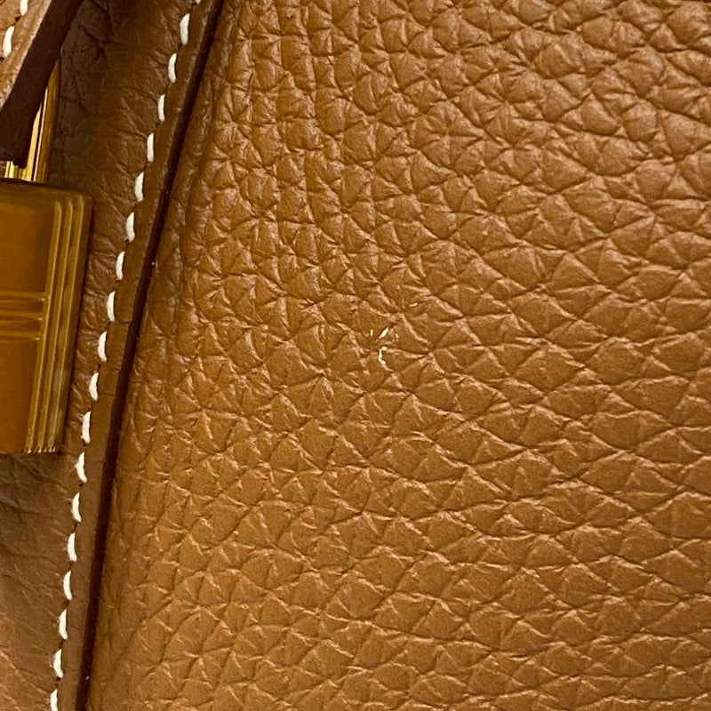 エルメス HERMES ピコタンロックPM B刻 ゴールド ゴールド金具 トリヨン レディース ハンドバッグ