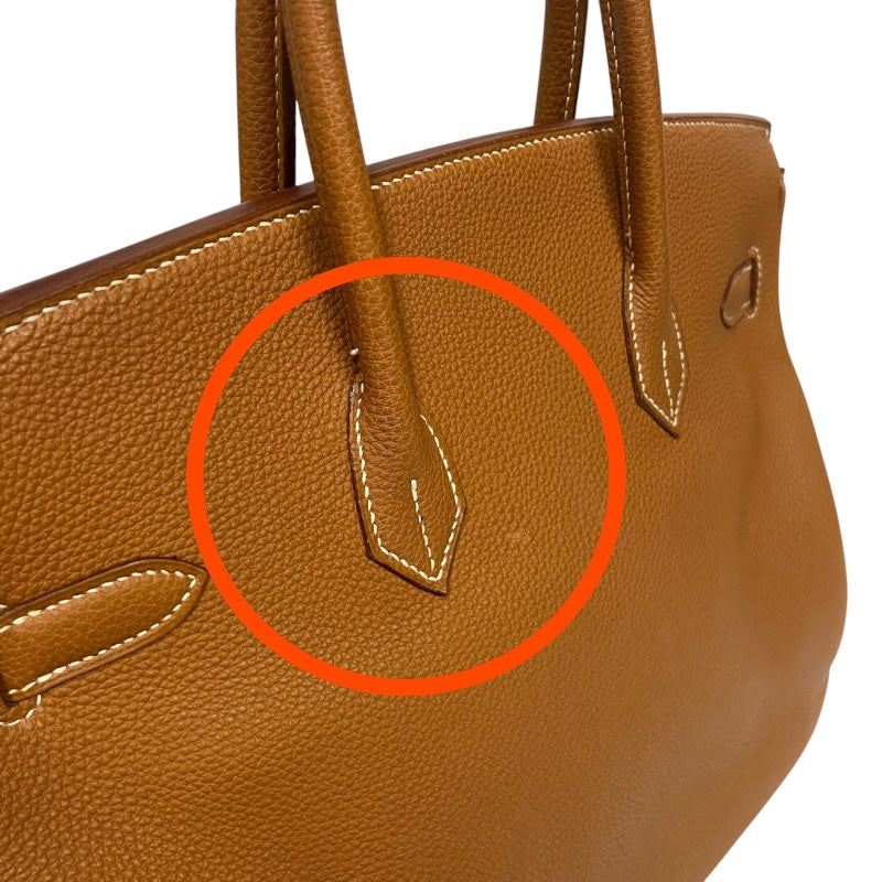 エルメス HERMES バーキン35 ▢E刻 ゴールド ゴールド金具 トゴ レディース ハンドバッグ