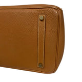 エルメス HERMES バーキン35 ▢E刻 ゴールド ゴールド金具 トゴ レディース ハンドバッグ
