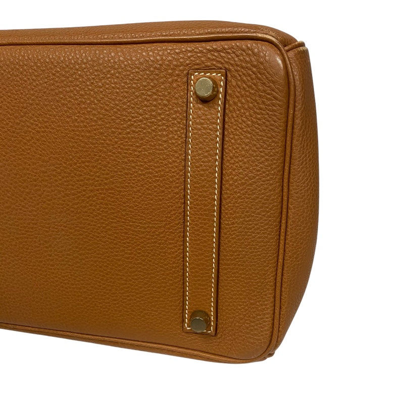 エルメス HERMES バーキン35 ▢E刻 ゴールド ゴールド金具 トゴ レディース ハンドバッグ
